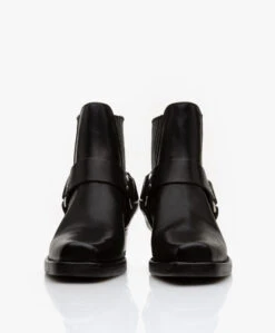 Re/Done Cavalry Leren Enkellaarzen - Zwart -Mode Kleding 330ef9df decb 4eb5 990f 29d00c3938ac 05