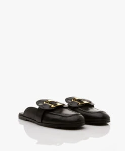 See By Chloé Chany Leren Loafer Mules - Zwart -Mode Kleding 3331047a 4711 41cd bb07 8b4176d8c266 242