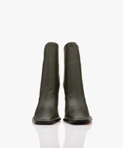 Alias Mae Abbie Leren Stiletto Enkellaarzen - Dark Forest -Mode Kleding 357395be 27b5 45f9 a392 038e15229301 07