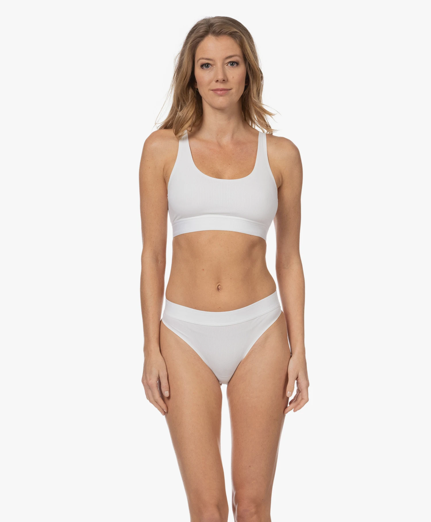 Wolford Beauty Cotton Rib String - Pearl 8 Wolford Beauty Cotton Rib String - Pearl - Afbeelding 8