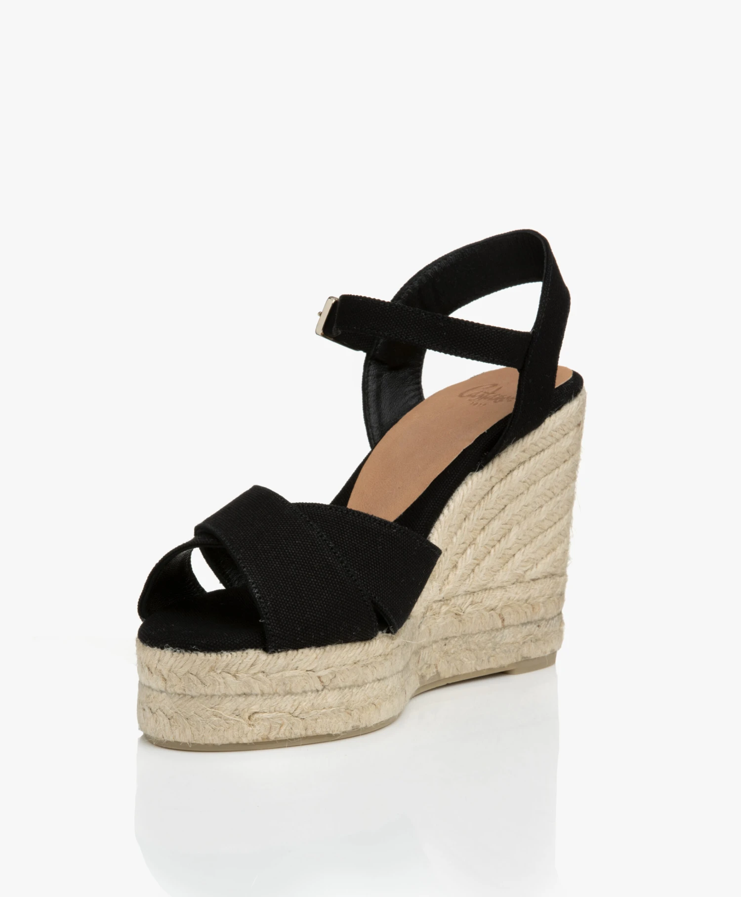 Castañer Blaudell 10,5Cm Canvas Espadrilles Met Sleehak - Zwart 12 Castañer Blaudell 10,5Cm Canvas Espadrilles Met Sleehak - Zwart - Afbeelding 12