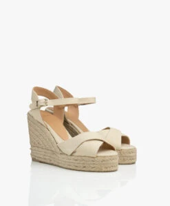 Castañer Blaudell 10,5Cm Canvas Espadrilles Met Sleehak - Ivoor -Mode Kleding 39c9c6a0 7a31 46d5 b105 66f21f665db9 332