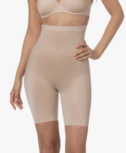 SpanxĀ® Thinstincts 2.0 High-Waisted Mid-Thigh Short - Champagne Beige