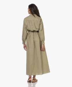 Su Paris Raya Poplin Maxi Blousejurk - Olive -Mode Kleding 3b23b110 77fa 4eb7 998a 48c90cda0fbd 174