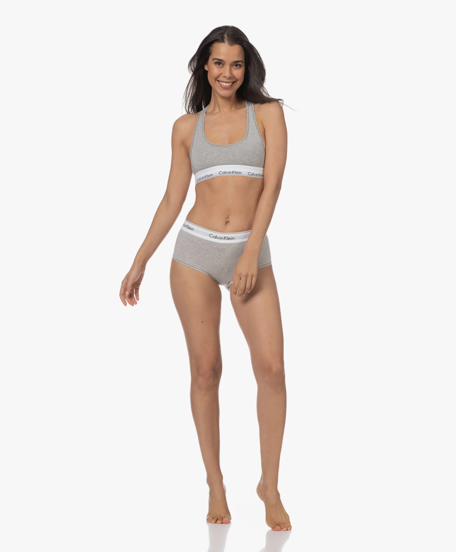 Calvin Klein Modern Cotton Bralette - Grijs 9 Calvin Klein Modern Cotton Bralette - Grijs - Afbeelding 9