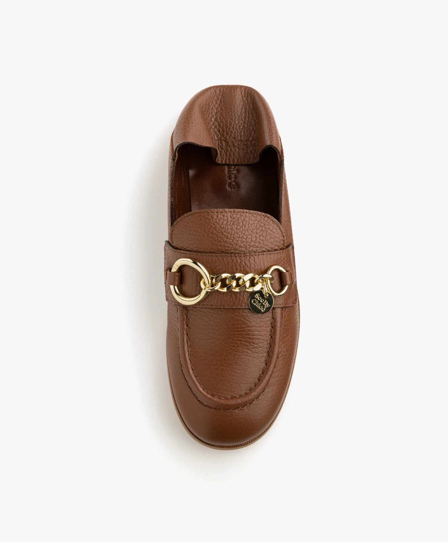See By Chloé Aryel Leren Loafers/Mules - Cognac 9 See By Chloé Aryel Leren Loafers/Mules - Cognac - Afbeelding 9