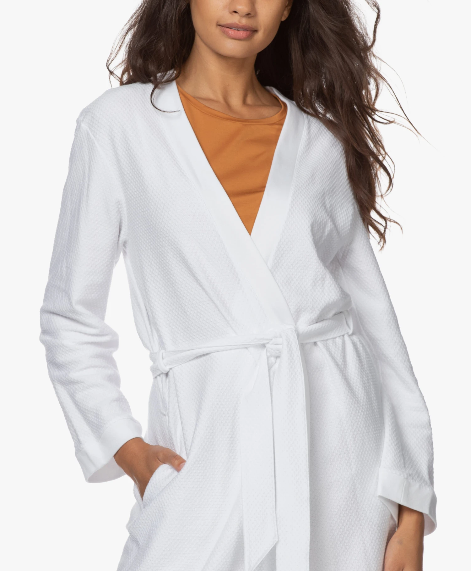 Hanro Robe Selection Wafel Katoenen Badjas - Wit 12 Hanro Robe Selection Wafel Katoenen Badjas - Wit - Afbeelding 12