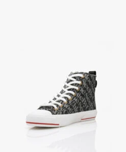 See By Chloé Aryana High-Top Logo Sneakers - Grijs/Zwart -Mode Kleding 3d52d6b8 d841 4f55 9c8d f4070773770d 118