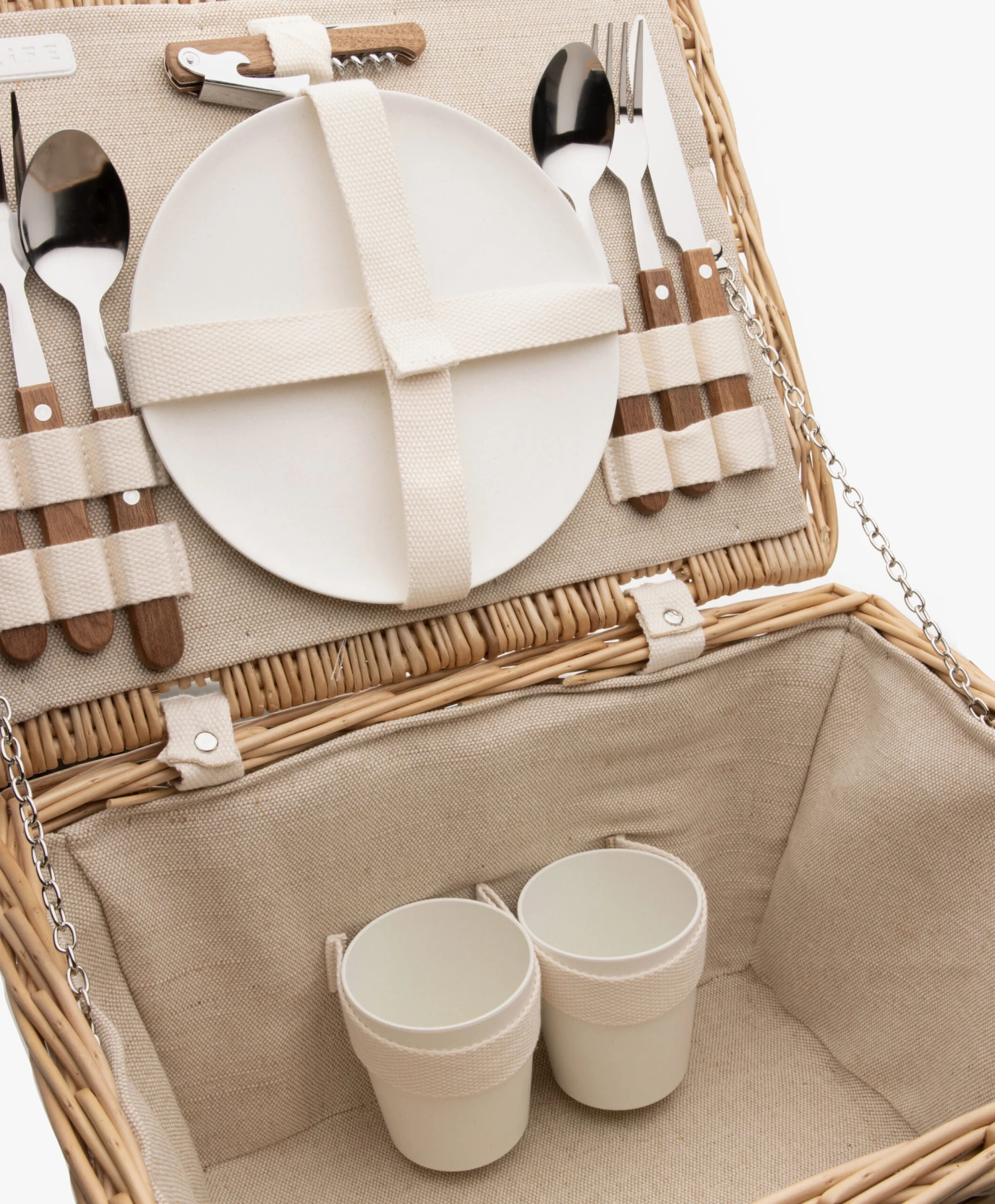 Pb. Favorites Picknickmand - Bruin 2 Pb. Favorites Picknickmand - Bruin - Afbeelding 2