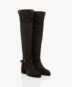 See By Chloé Lory Suède Overknee Laarzen - Grijsbruin -Mode Kleding 3e8d343e 0a01 493f 9c3d f61595e3001d 06