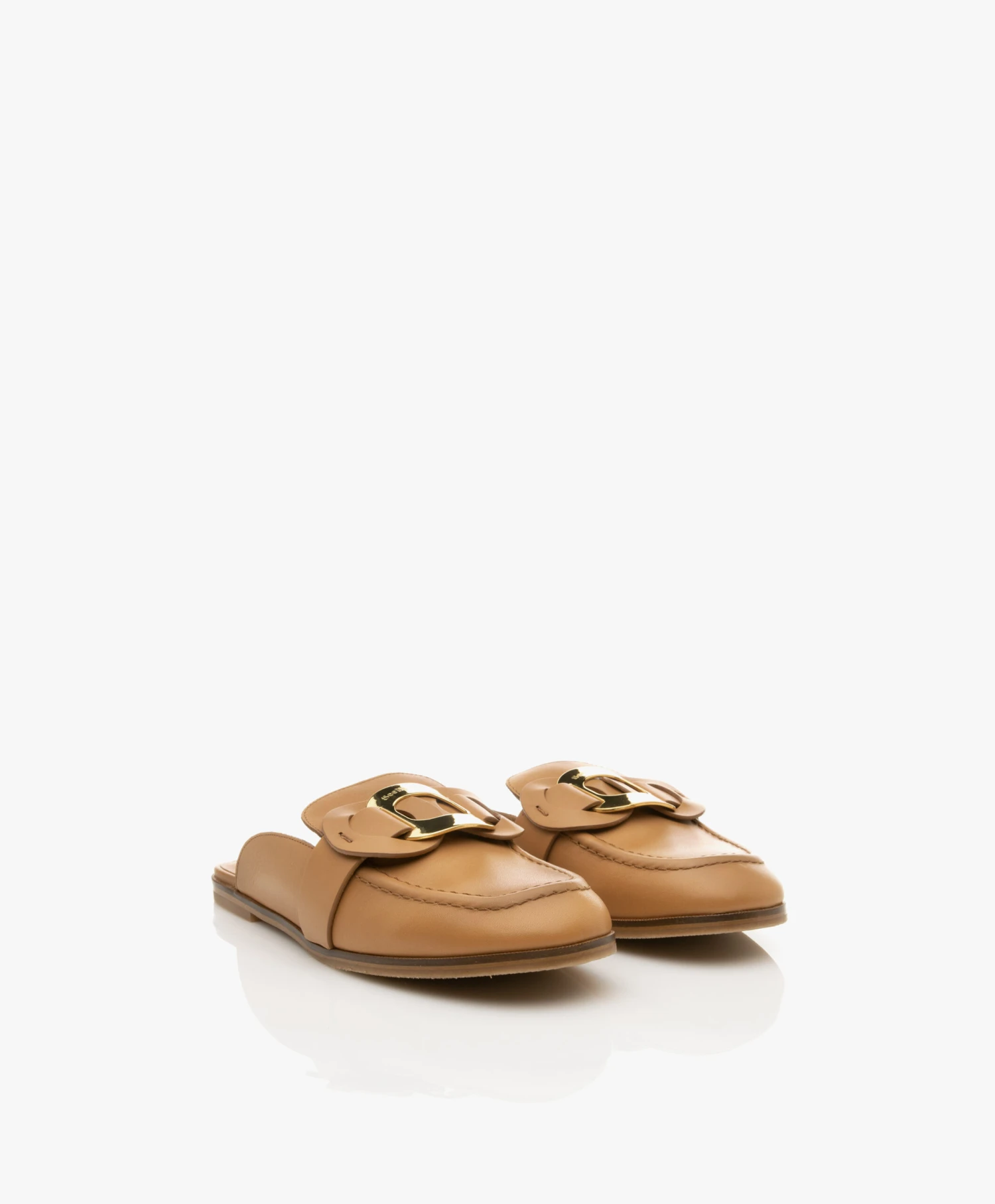See By Chloé Chany Leren Loafer Mules - Light/Pastel Brown 3 See By Chloé Chany Leren Loafer Mules - Light/Pastel Brown - Afbeelding 3
