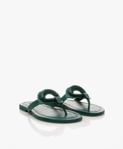 See By Chloé Hana Leren Slippers - Medium Groen -Mode Kleding 4335badc 0dc5 427c 9875 dd9bf10cfe8b 147