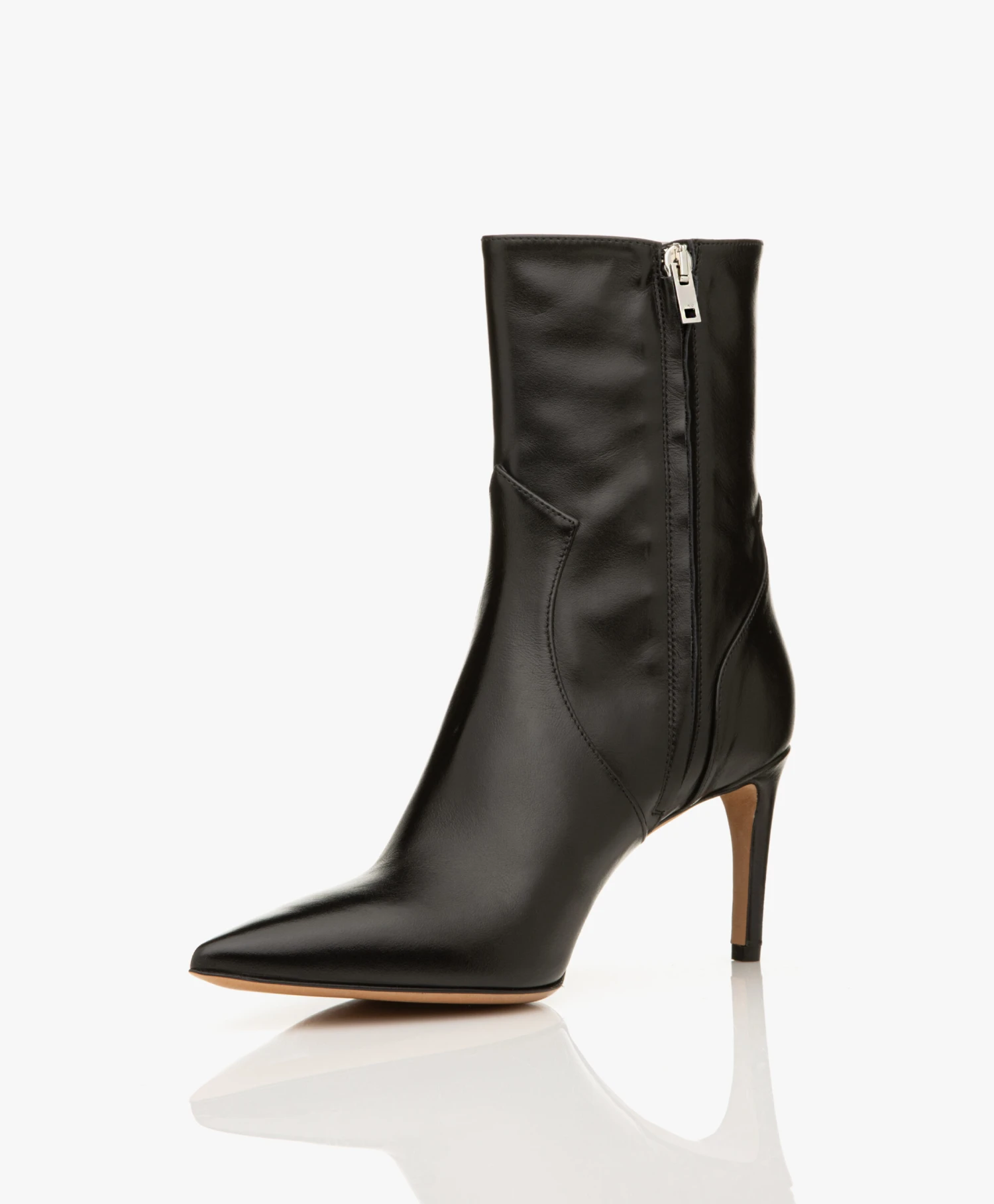 Iro Davy Match Leren Enkellaarzen - Zwart 9 Iro Davy Match Leren Enkellaarzen - Zwart - Afbeelding 9