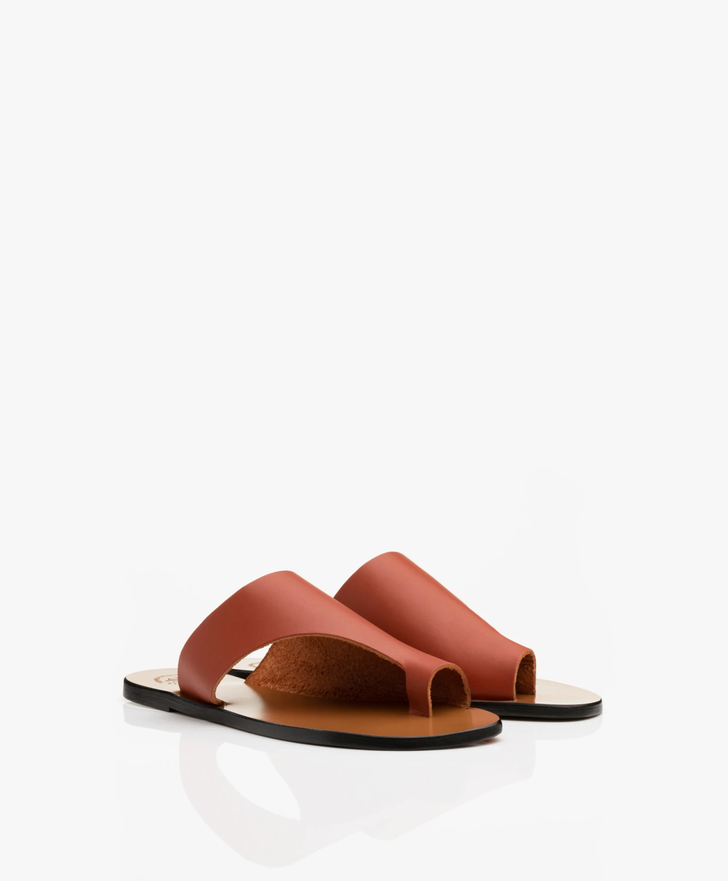 Atp Atelier Rosa Leren Slippers - Roest 4 Atp Atelier Rosa Leren Slippers - Roest - Afbeelding 4