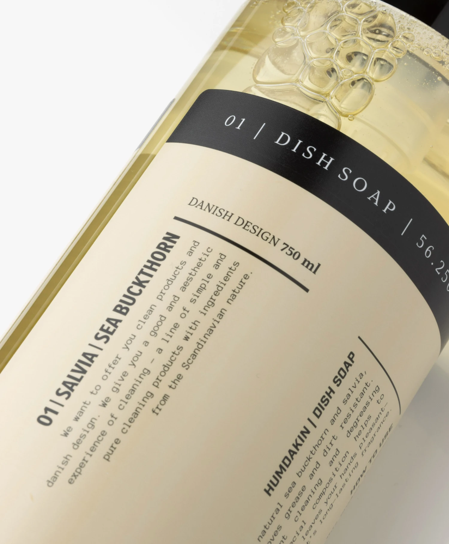 Humdakin 750Ml Afwasmiddel - Salie En Duindoorn 2 Humdakin 750Ml Afwasmiddel - Salie En Duindoorn - Afbeelding 2