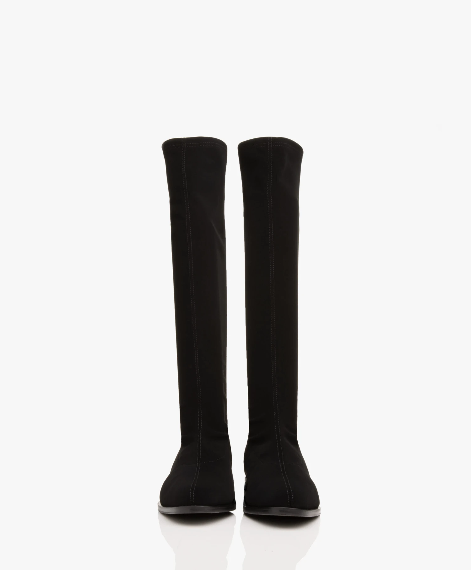 Panara Kniehoge Stretch Laarzen - Zwart 4 Panara Kniehoge Stretch Laarzen - Zwart - Afbeelding 4