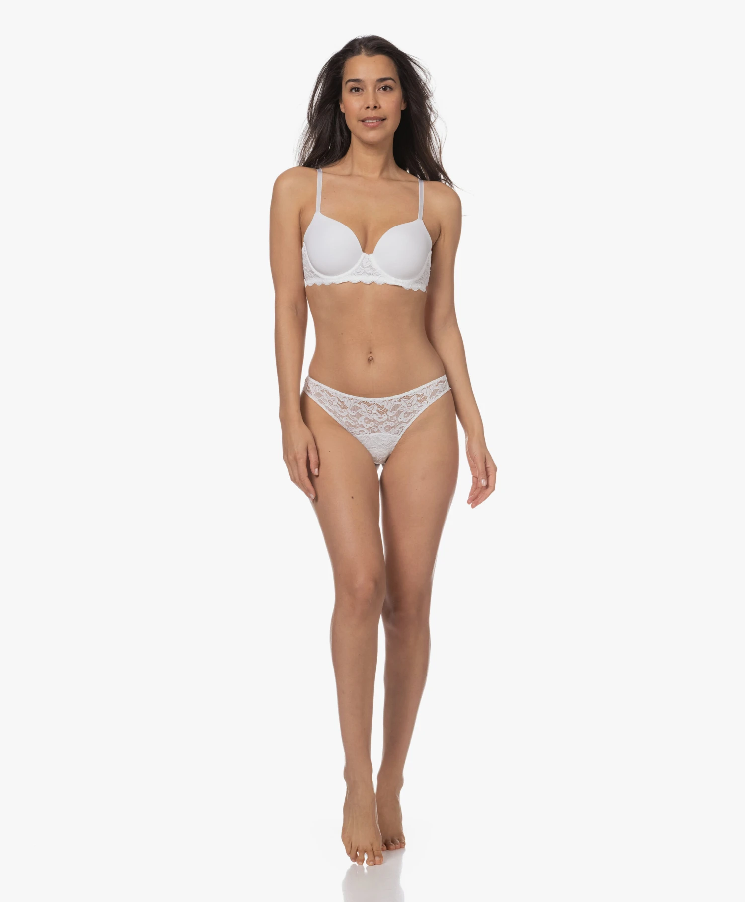 Hanro Moments Kanten String - Wit 2 Hanro Moments Kanten String - Wit - Afbeelding 2