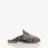 Surée Hairy Leren Print Mules - Felidae