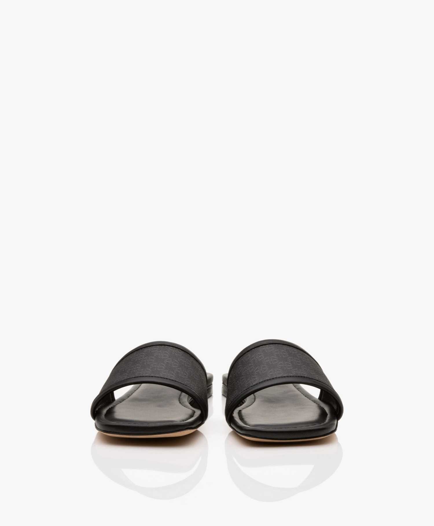 Anine Bing Ria Monogram Print Slip-In Sandalen - Zwart 7 Anine Bing Ria Monogram Print Slip-In Sandalen - Zwart - Afbeelding 7