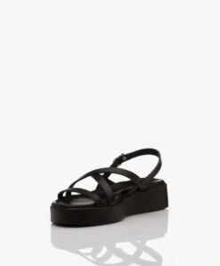 Ancient Greek Sandals Silia Leren Platform Sandalen - Zwart -Mode Kleding 4b586060 47e4 48e4 bcb6 e7d9c880bada 15
