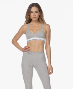 Calvin Klein Modern Cotton Padded Bralette - Grijs Mêlee