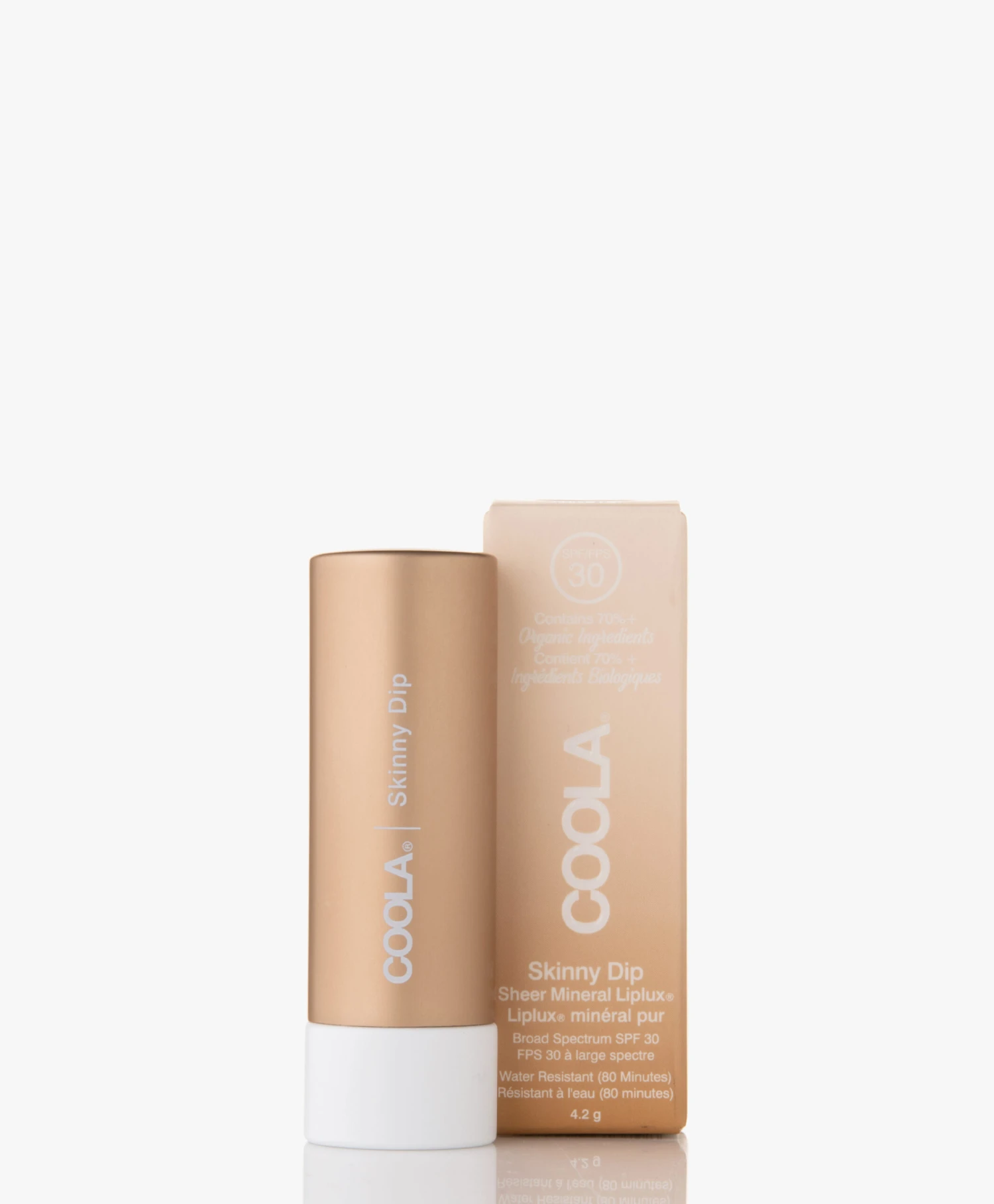 Coola Mineral Liplux Organic Tinted Spf 30 Lip Balm - Skinny Dip 3 Coola Mineral Liplux Organic Tinted Spf 30 Lip Balm - Skinny Dip - Afbeelding 3