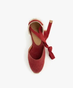 Castañer Carina 10Cm Canvas Sleehak Espadrilles - Karmijnrood -Mode Kleding 543622cd 2d9d 424f 8dc0 5b3f72a4f412 08