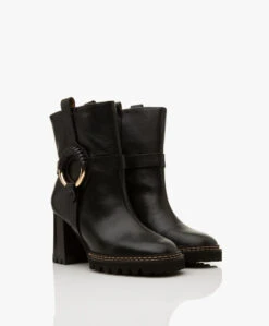 See By Chloé Hana Enkellaarzen Met Hak - Zwart -Mode Kleding 5491d084 9284 46bf 8d72 db2f8c52b496 06