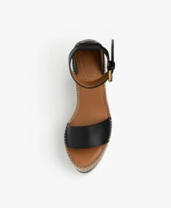 See By Chloé Glyn Kalfsleren Plateau Espadrilles - Zwart -Mode Kleding 5585d08e dc2c 46ee bc37 dd9660c36cfd 01