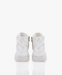 Zadig & Voltaire Zv1747 High Flash Leren Sneakers - Wit -Mode Kleding 57cc7ba2 71b7 41e3 a36a 119ea72bf345 111151