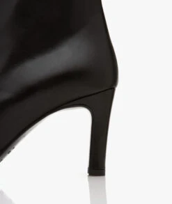 Panara Glad Leren Enkellaarzen - Zwart -Mode Kleding 58995b1f 7c61 4689 ba5c 3593cf6a37a8 1071