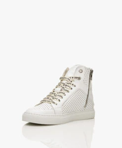Zadig & Voltaire High Flash Geperforeerd Leren High-Top Sneakers - Wit -Mode Kleding 598325c0 339a 4a05 ad1c 94a6fcdc6681 585