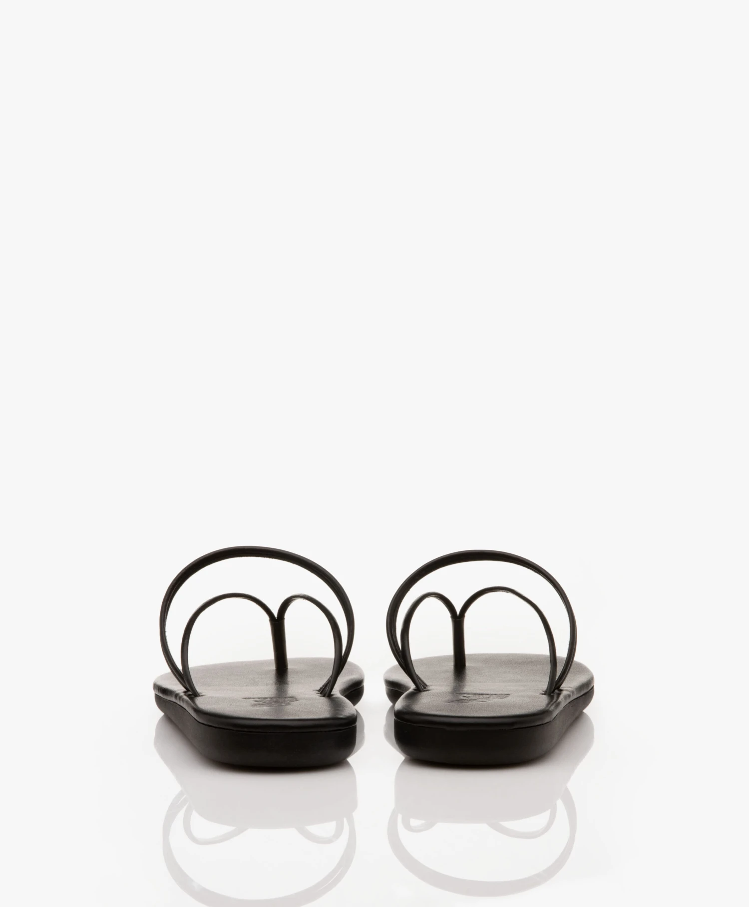 Ancient Greek E Leren Teensandalen - Zwart 5 Ancient Greek E Leren Teensandalen - Zwart - Afbeelding 5