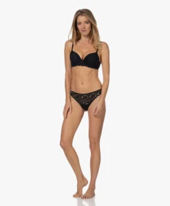 Hanro Moments Kanten String - Zwart -Mode Kleding 5ca2f719 e72e 4523 bbf3 0e4d699b3638 73