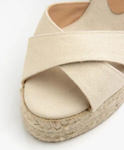 Castañer Blaudell 10,5Cm Canvas Espadrilles Met Sleehak - Ivoor -Mode Kleding 5e7fd6ea ad13 41b3 a71c 987a96c39c73 337