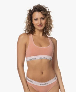 Calvin Klein Modern Cotton Bralette - Rust -Mode Kleding 5e98d436 ddc9 498e b4f3 0a8104a7a7ec 100