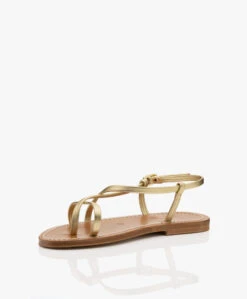 K. Jacques St. Tropez Muse Leren Sandalen - Lame Platine -Mode Kleding 5f623eae 5355 4eae 9221 8db832b29633 549