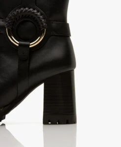 See By Chloé Hana Enkellaarzen Met Hak - Zwart -Mode Kleding 60c97ad7 80a4 46ed b008 ab99c4ea6524 03