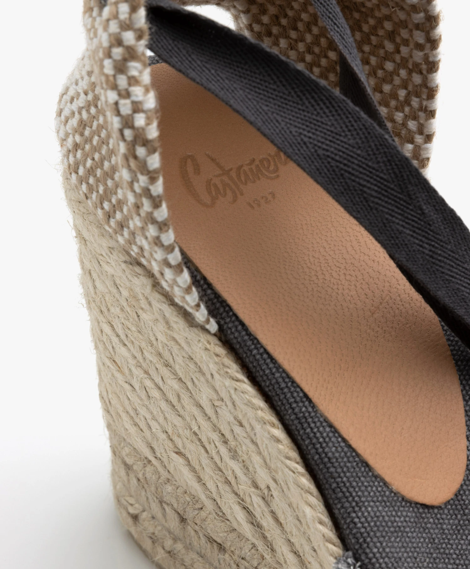 Castañer Bluma 11Cm Sleehak Espadrilles - Charcoal 9 Castañer Bluma 11Cm Sleehak Espadrilles - Charcoal - Afbeelding 9