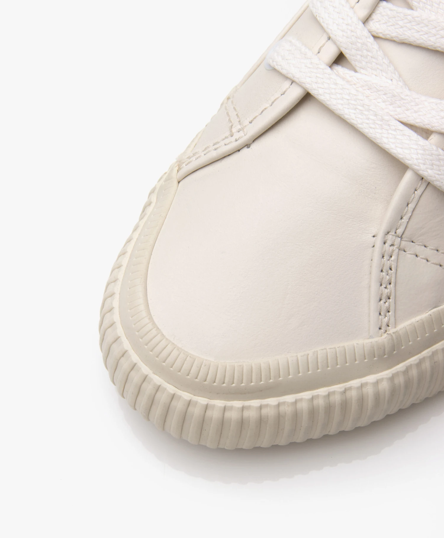 Re/Done 90S High Top Leren Sneakers - Vintage White 3 Re/Done 90S High Top Leren Sneakers - Vintage White - Afbeelding 3