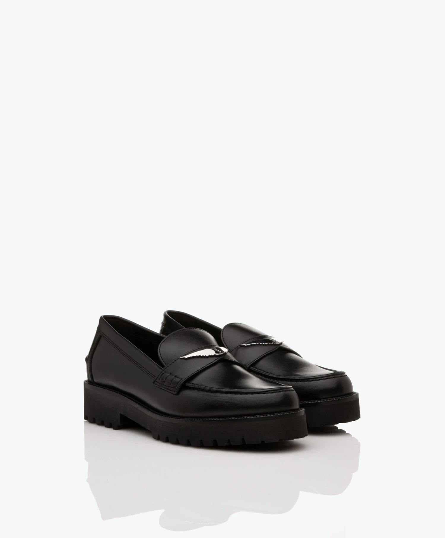 Zadig & Voltaire Joecassin Chunky Leren Loafers - Zwart 3 Zadig & Voltaire Joecassin Chunky Leren Loafers - Zwart - Afbeelding 3