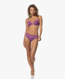 Calvin Klein Microfiber En Kanten Slip - Amethyst -Mode Kleding 6ce21ae2 ef91 4120 95b4 419b5e54b584 48