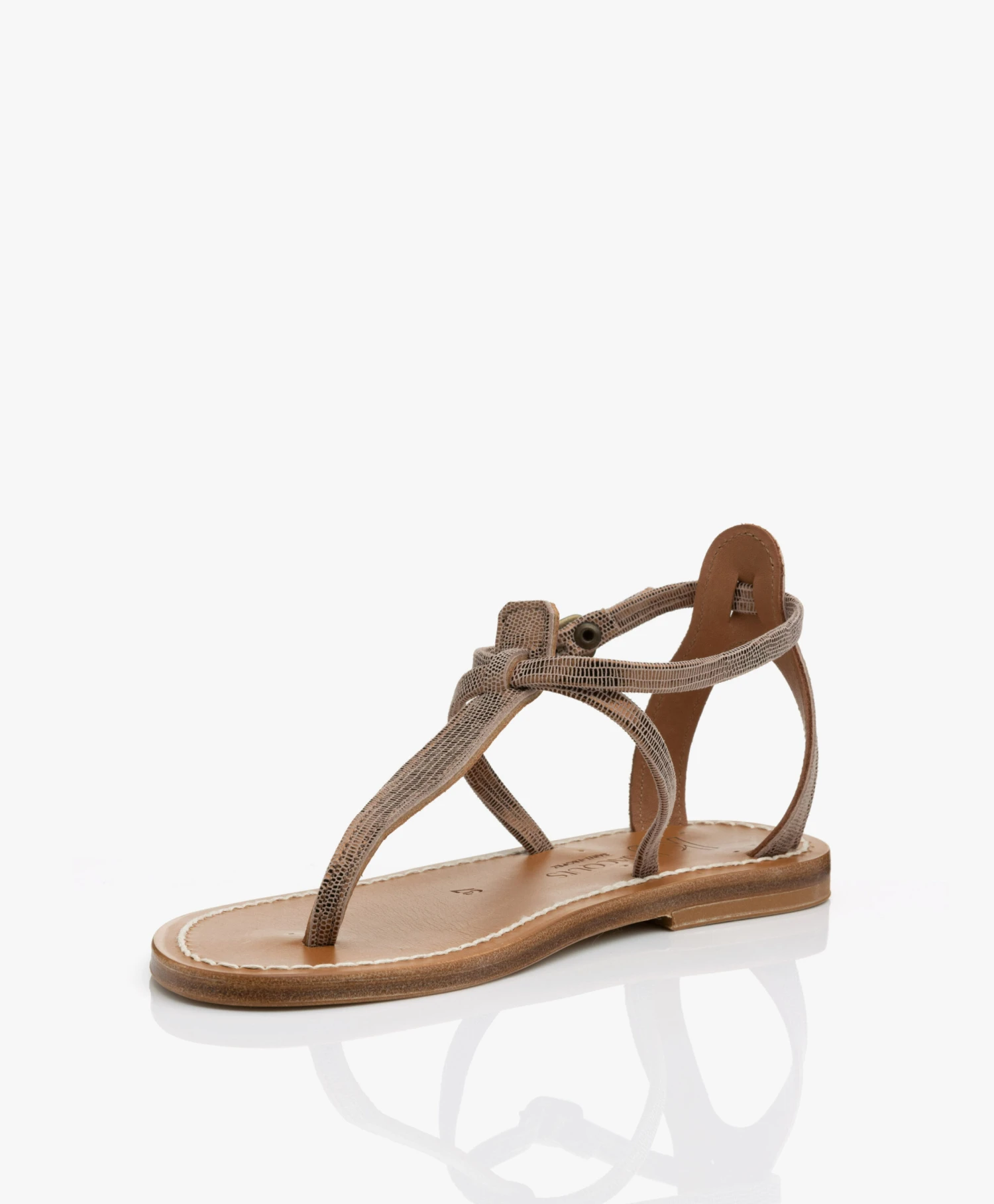 K. Jacques St. Tropez Buffon Leren Metallic Sandalen - Disco Bronze 11 K. Jacques St. Tropez Buffon Leren Metallic Sandalen - Disco Bronze - Afbeelding 11