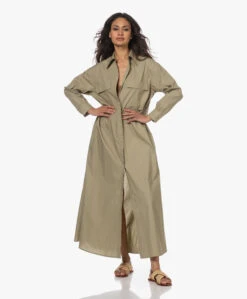 Su Paris Raya Poplin Maxi Blousejurk - Olive -Mode Kleding 6fa12f09 bcac 42c7 8a4f 9826312d689c 210