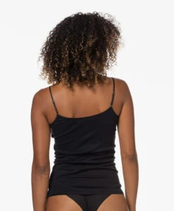 Hanro Cotton Seamless R-Hals Spaghetti Top - Zwart -Mode Kleding 72e332e9 0e00 43e3 85bc 4d710aee37a8 199
