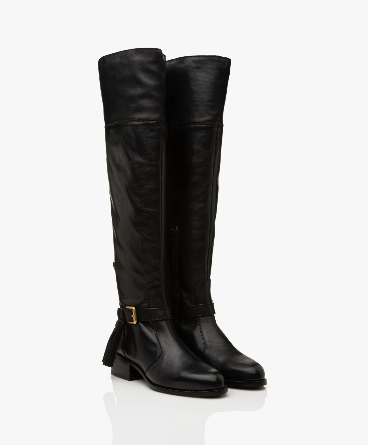 See By Chloé Lory Leren Overknee Laarzen - Zwart 4 See By Chloé Lory Leren Overknee Laarzen - Zwart - Afbeelding 4