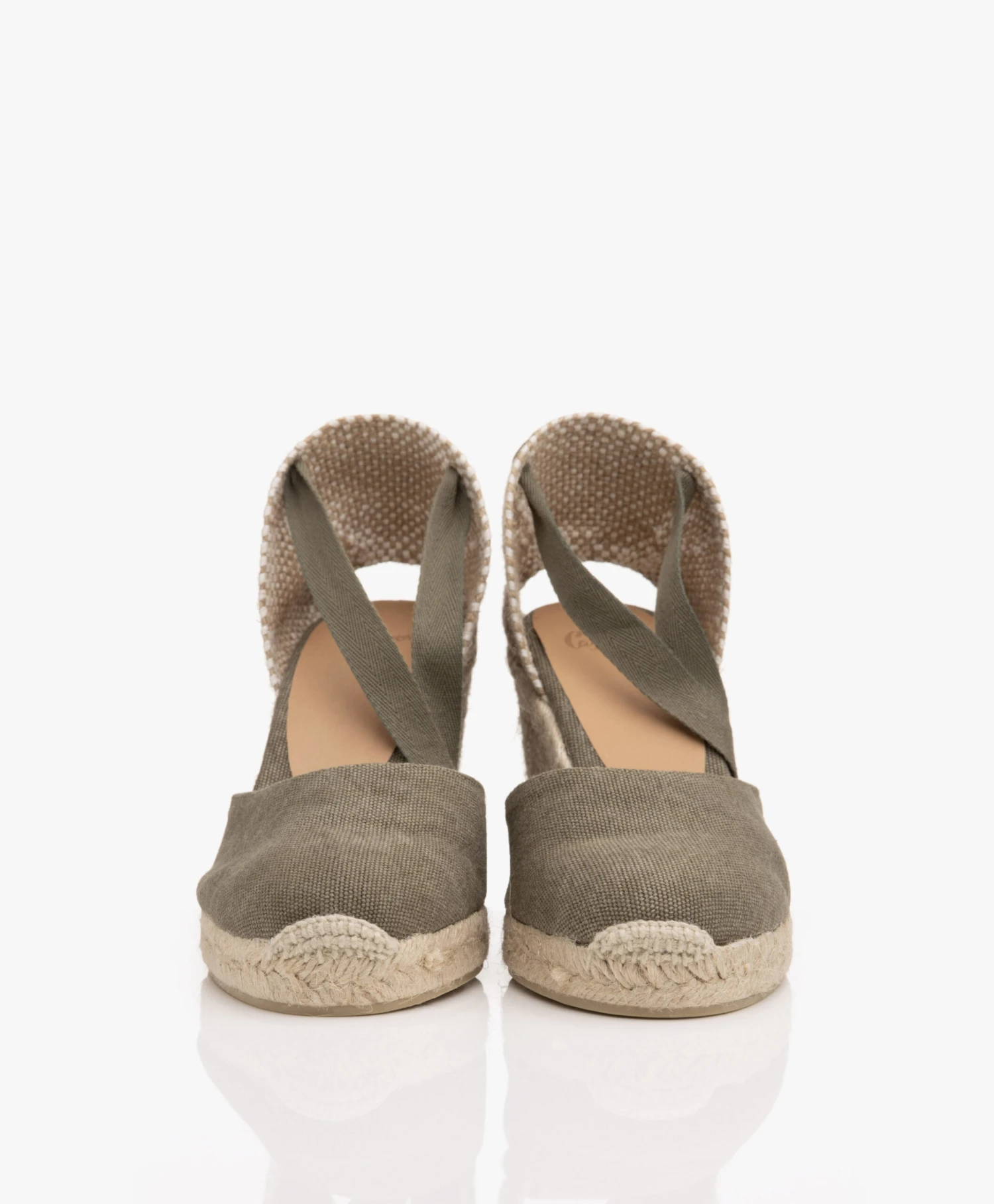 Castañer Carina 10Cm Canvas Sleehak Espadrilles - Olijf 5 Castañer Carina 10Cm Canvas Sleehak Espadrilles - Olijf - Afbeelding 5