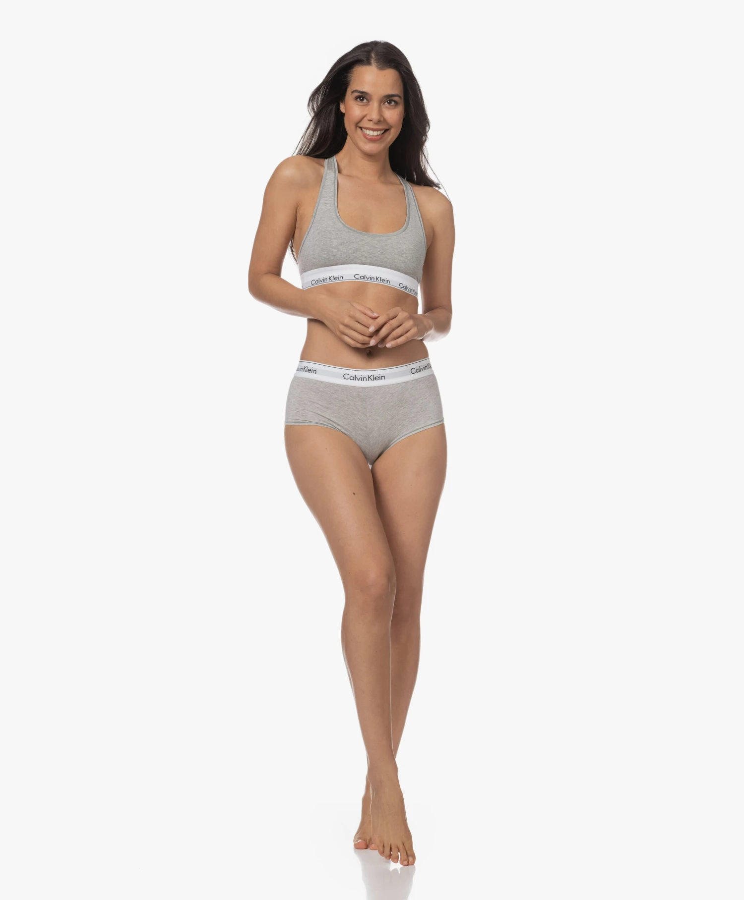 Calvin Klein Modern Cotton Bralette - Grijs 6 Calvin Klein Modern Cotton Bralette - Grijs - Afbeelding 6