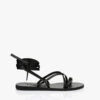 Ancient Greek Sandals Morfi Leren Sandalen - Zwart