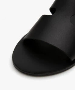 Ancient Greek Sandals Apteros Leren Slippers - Zwart -Mode Kleding 77502ca6 aac5 48ae 91d9 e5014f1b7b2e 04